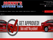 Tablet Screenshot of johnnysmotorsinc.com